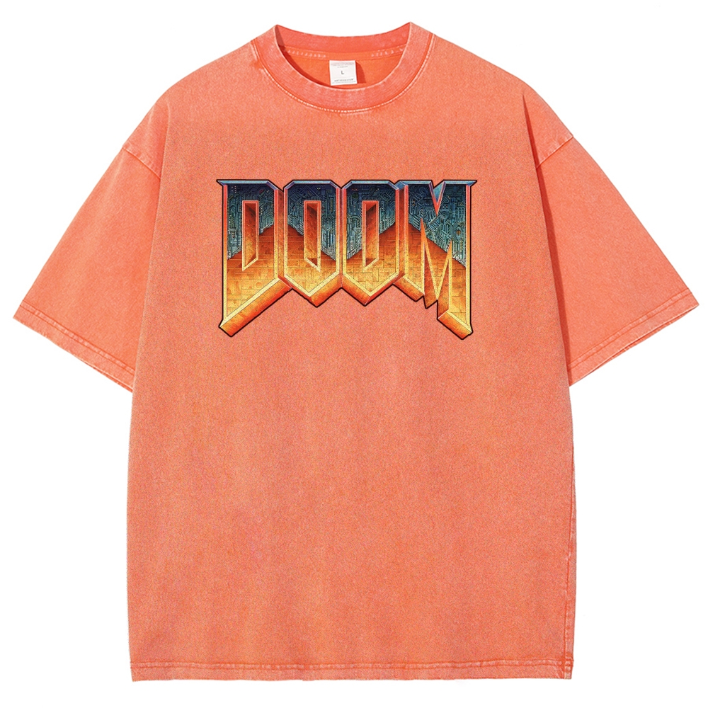 DOOM Unisex Fit Washed T-Shirt 2506023226