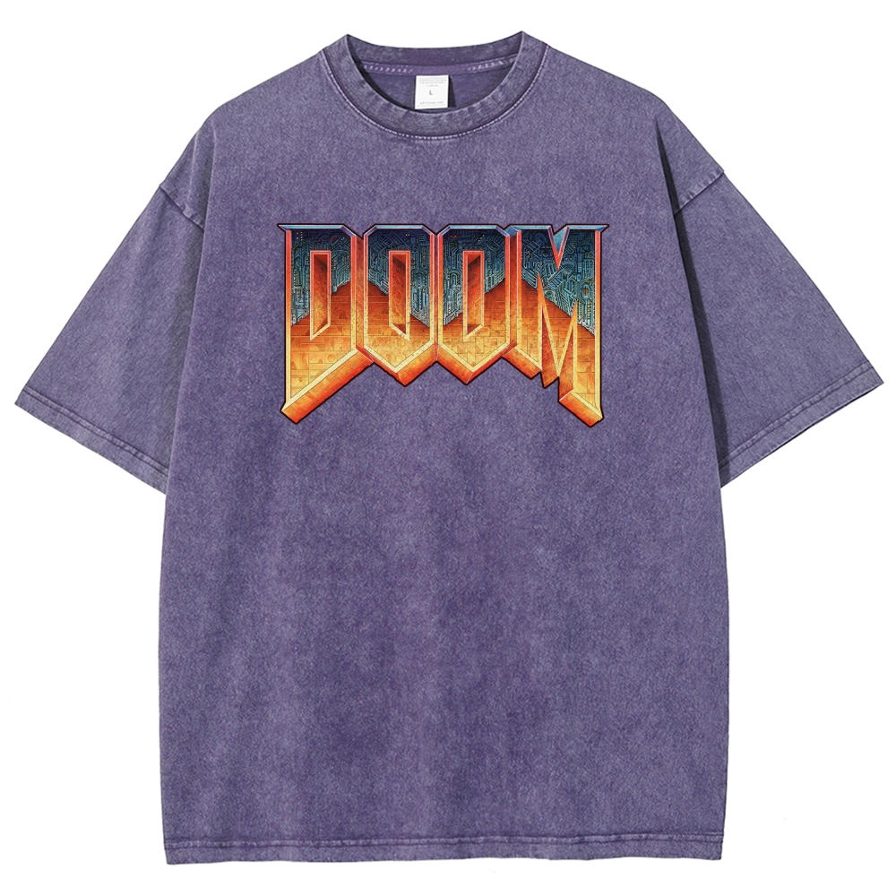 DOOM Unisex Fit Washed T-Shirt 2506023226