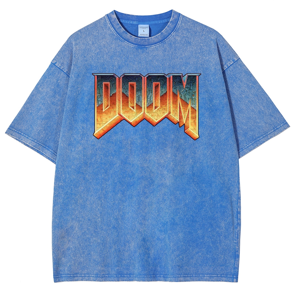 DOOM Unisex Fit Washed T-Shirt 2506023226