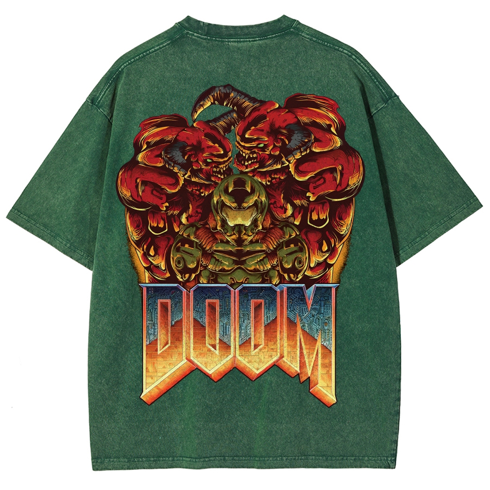 DOOM Unisex Fit Washed T-Shirt 2506023226