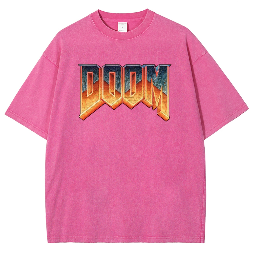 DOOM Unisex Fit Washed T-Shirt 2506023226