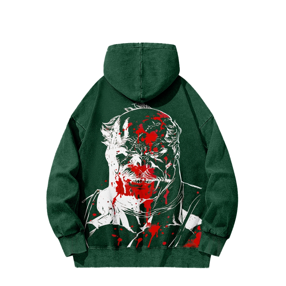 Invincible  Casual Washed Hoodies 2506023279