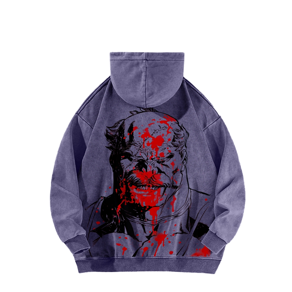 Invincible  Casual Washed Hoodies 2506023279