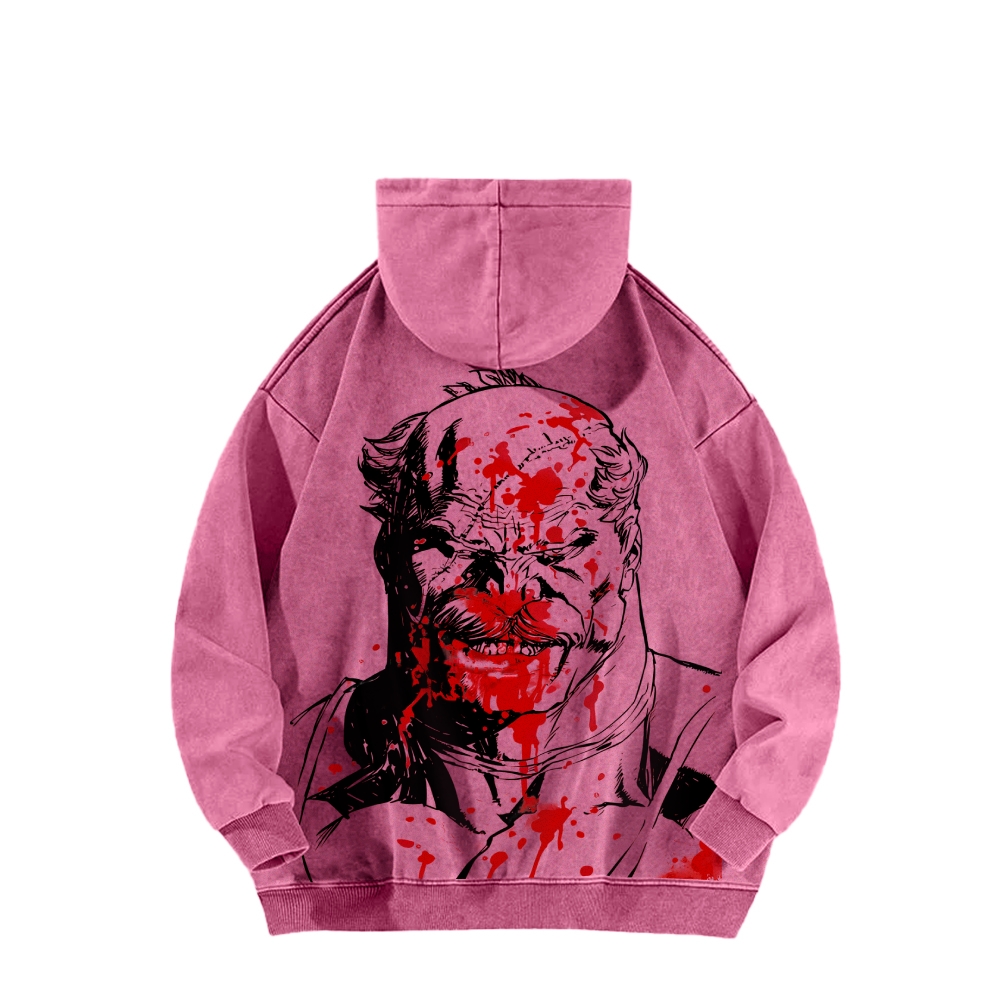 Invincible  Casual Washed Hoodies 2506023279