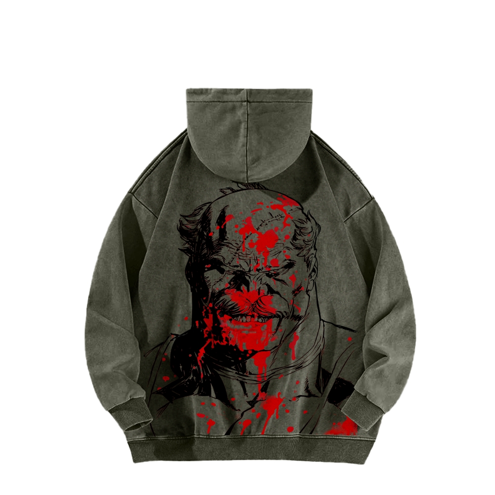 Invincible  Casual Washed Hoodies 2506023279