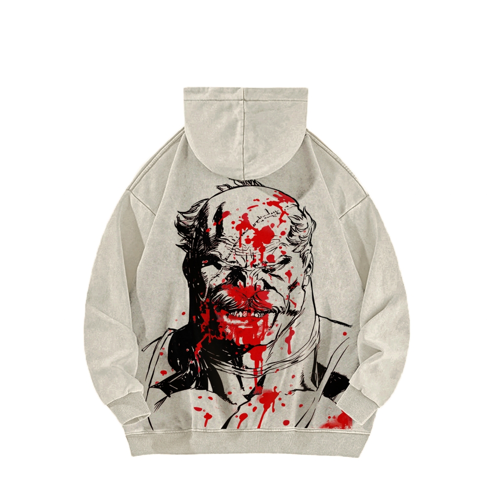 Invincible  Casual Washed Hoodies 2506023279