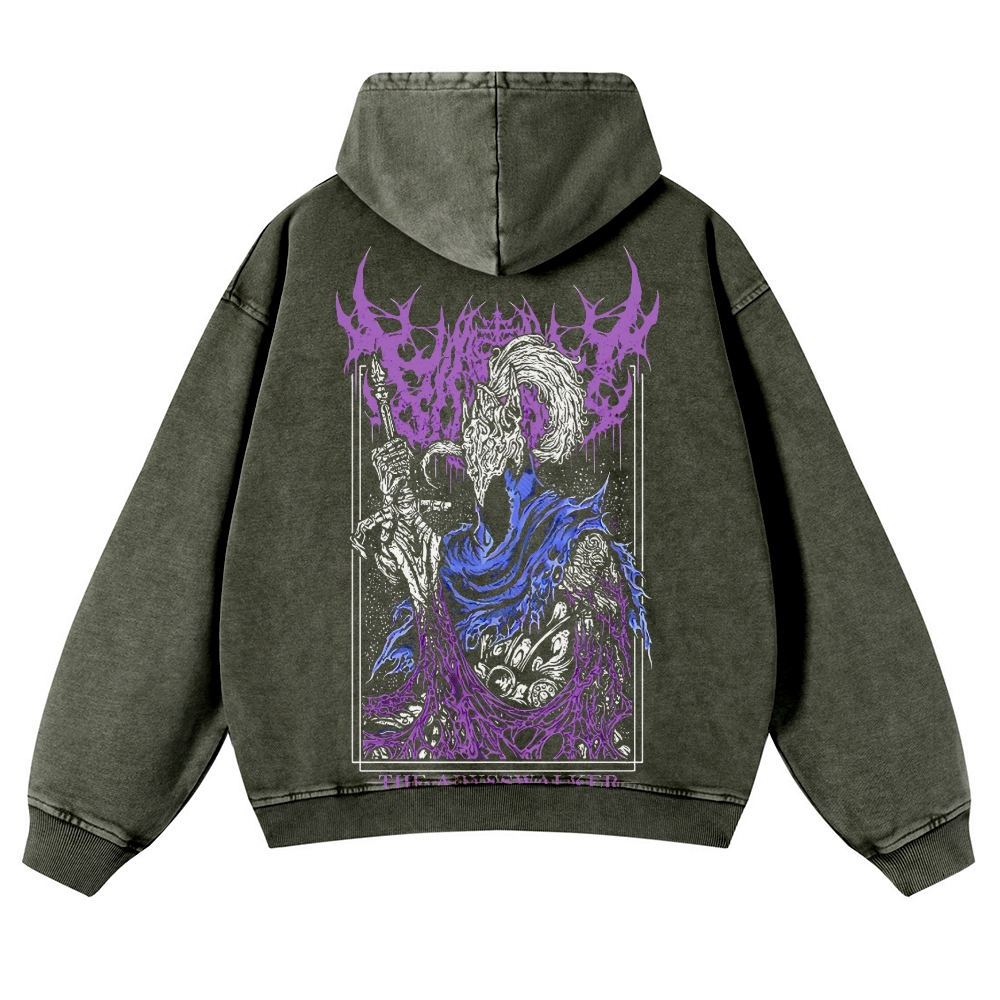 Dark Souls  Casual Washed Hoodies 2506023615
