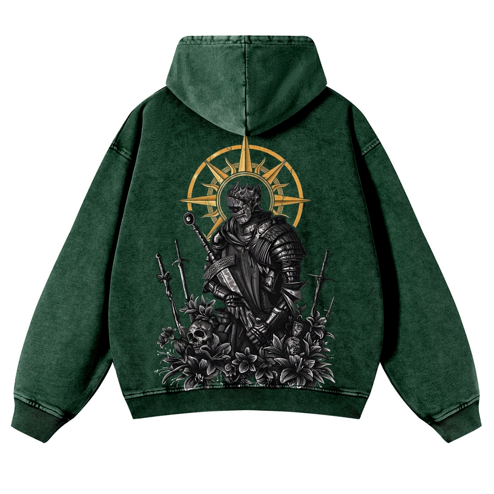 Dark Souls Casual Washed Hoodies 2506023623