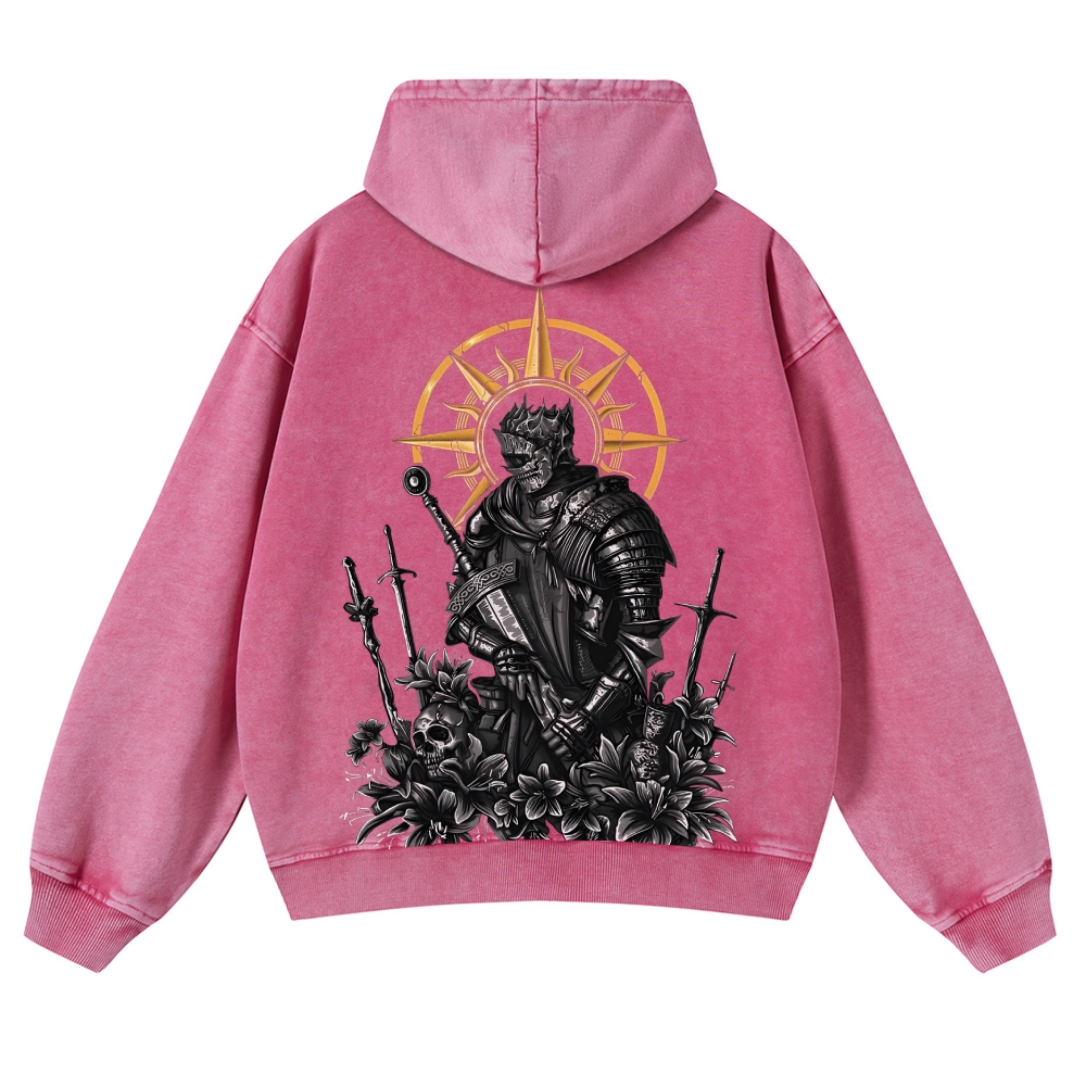 Dark Souls Casual Washed Hoodies 2506023623