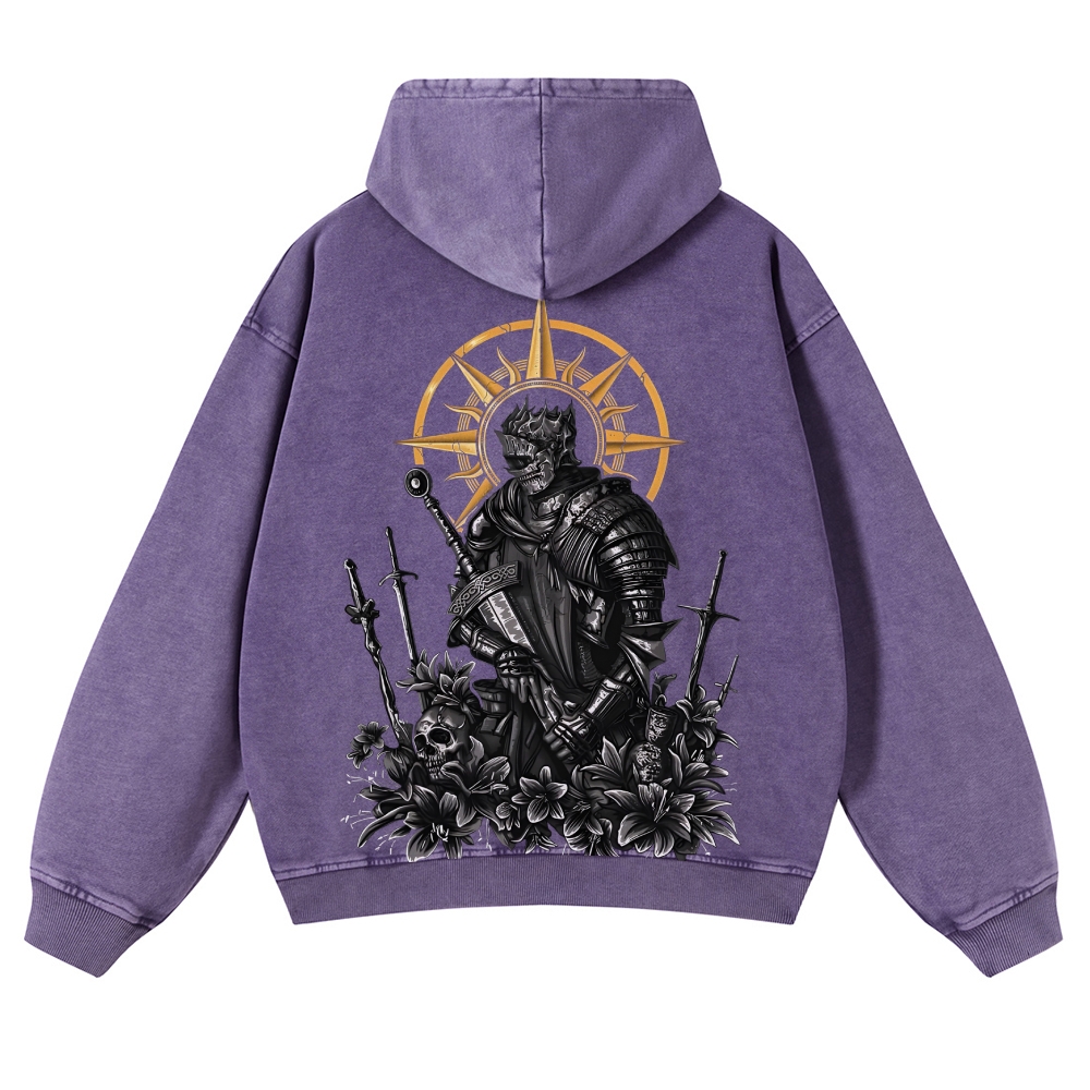 Dark Souls Casual Washed Hoodies 2506023623