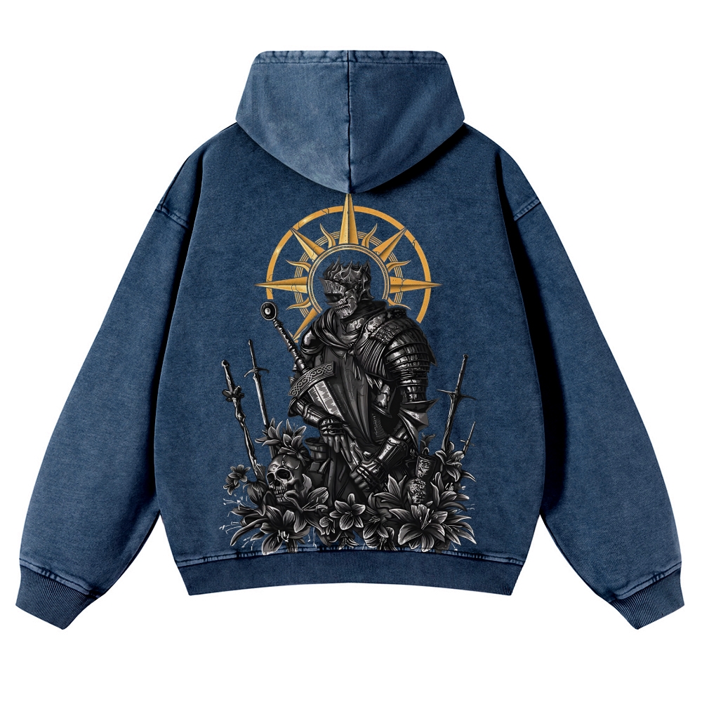 Dark Souls Casual Washed Hoodies 2506023623