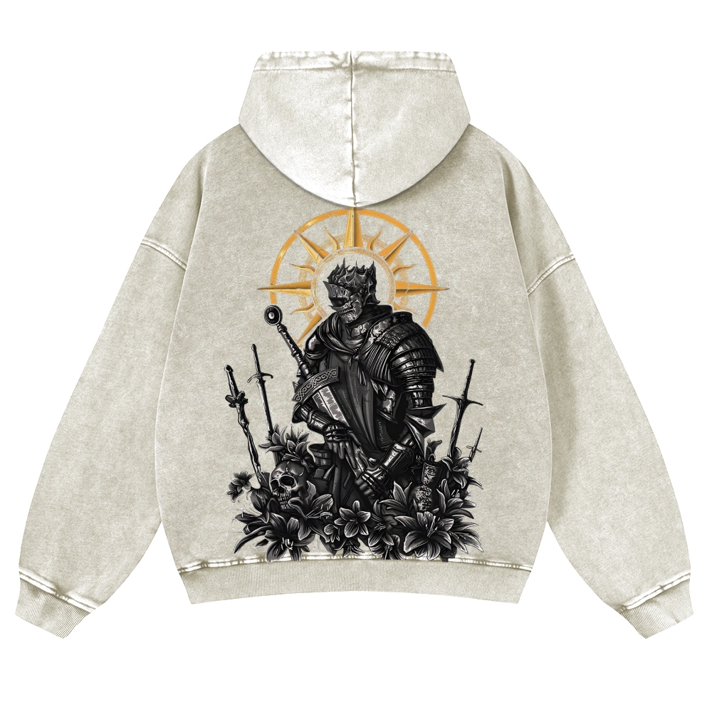 Dark Souls Casual Washed Hoodies 2506023623