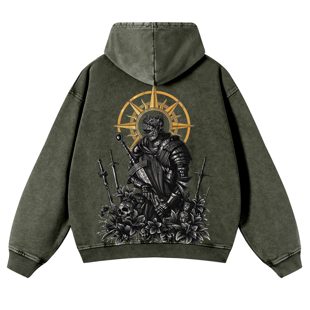 Dark Souls Casual Washed Hoodies 2506023623