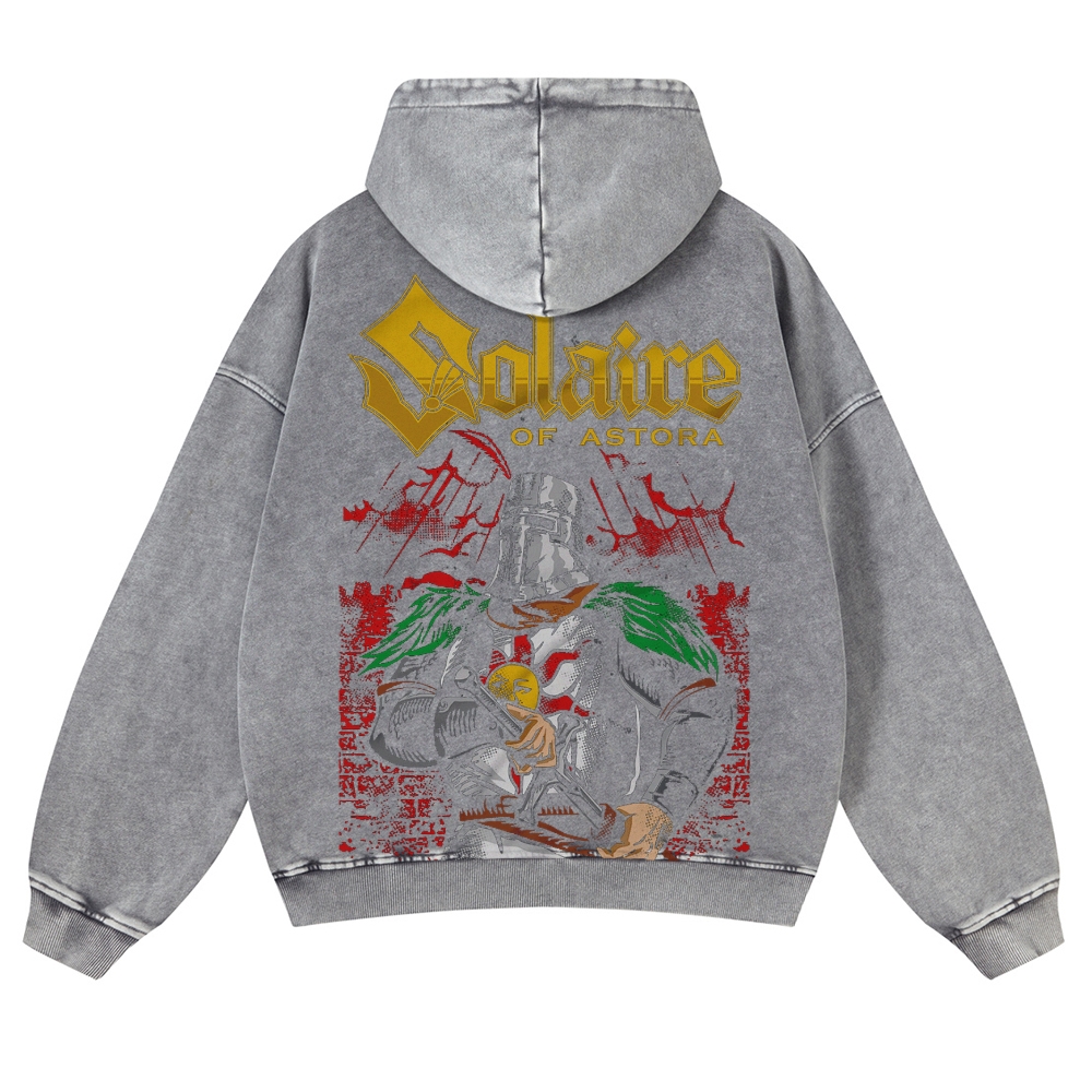 DARK SOULS Casual Washed Hoodies 2506023709