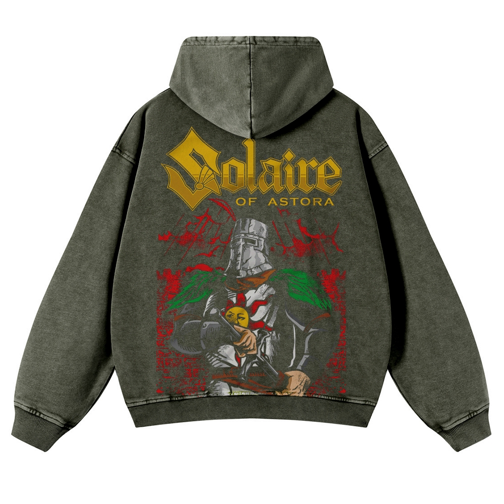 DARK SOULS Casual Washed Hoodies 2506023709