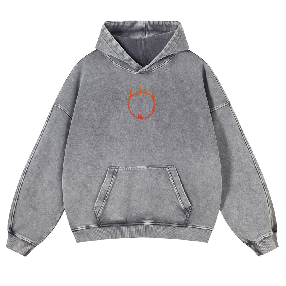 DARK SOULS Casual Washed Hoodies 2506023710