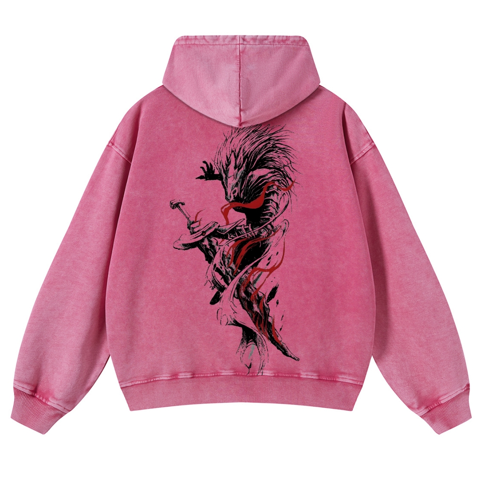 Casual Washed Hoodies 2506023721