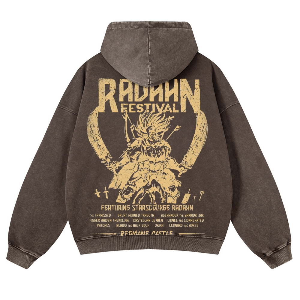 Elden Ring Casual Washed Hoodies 2506023731