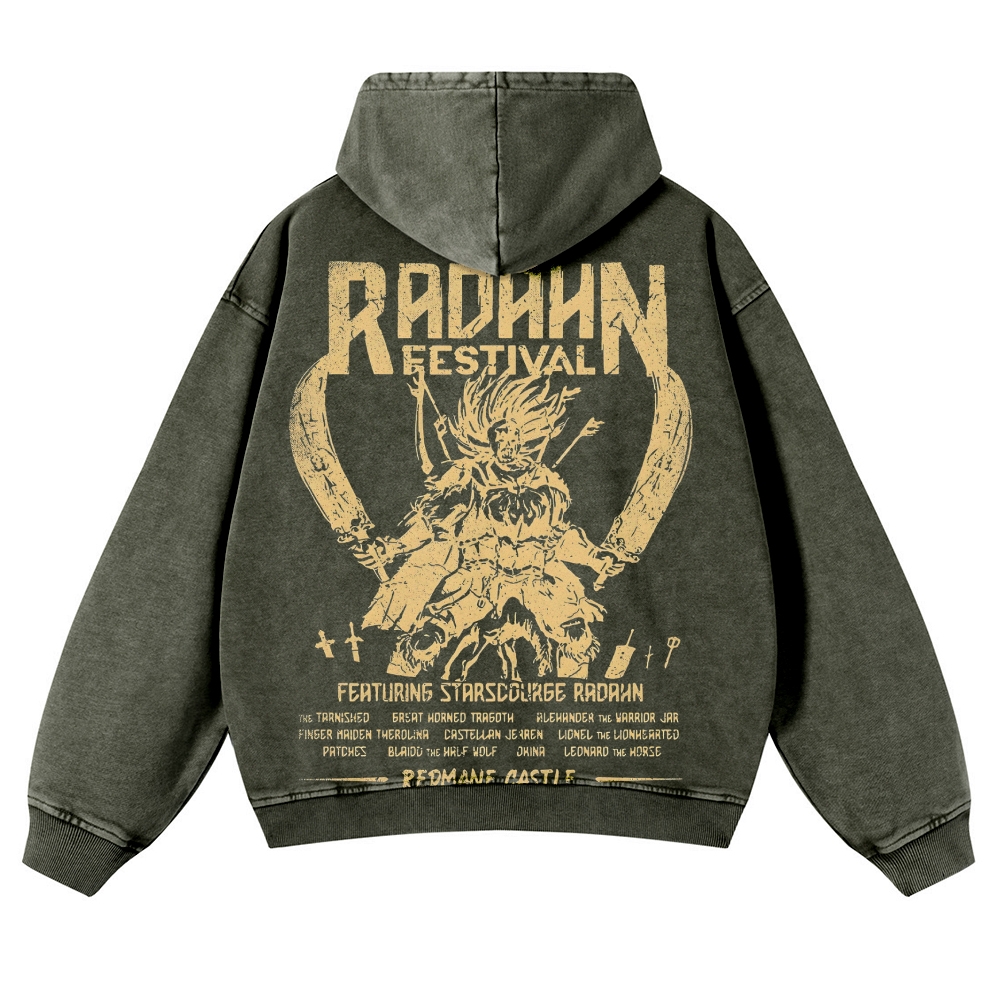 Elden Ring Casual Washed Hoodies 2506023731