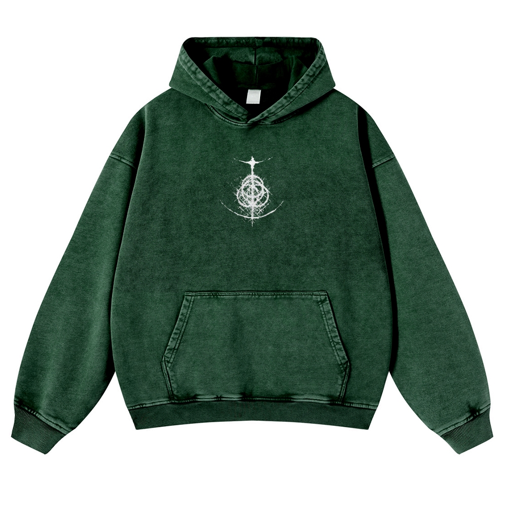 Elden Ring Casual Washed Hoodies 2506023739