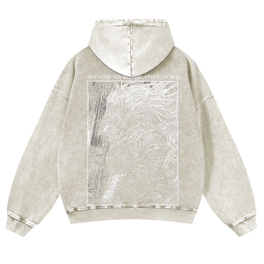 Elden Ring Casual Washed Hoodies 2506023739