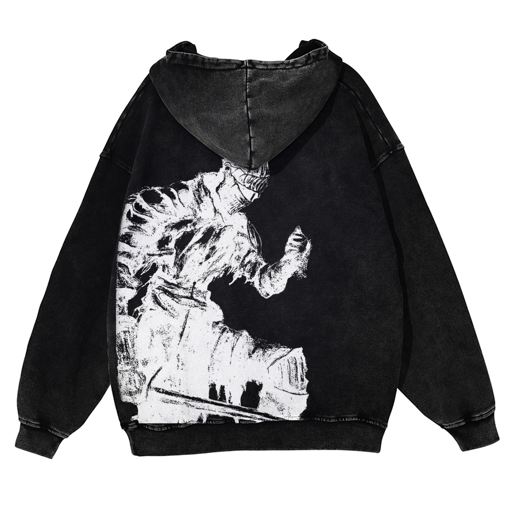  DARK SOULS Casual Washed Hoodies 2506023752
