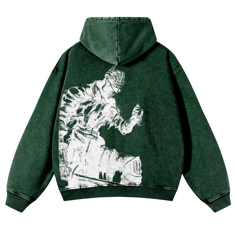  DARK SOULS Casual Washed Hoodies 2506023752