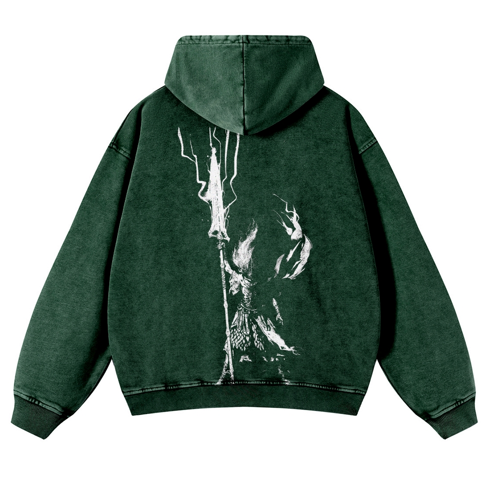 DARK SOULS Casual Washed Hoodies 2506023767