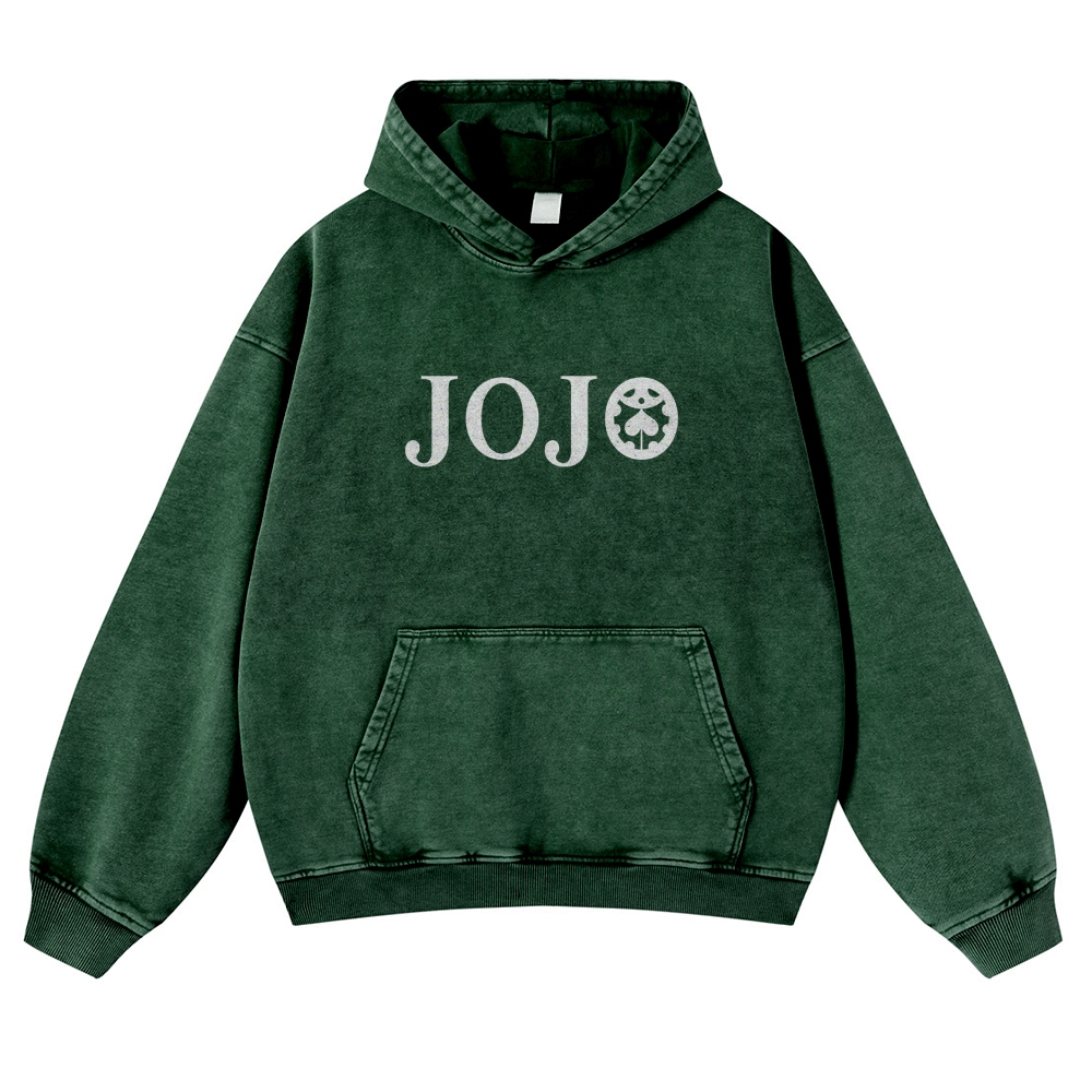 Yoshikage Kira Casual Washed Hoodies 2506023838