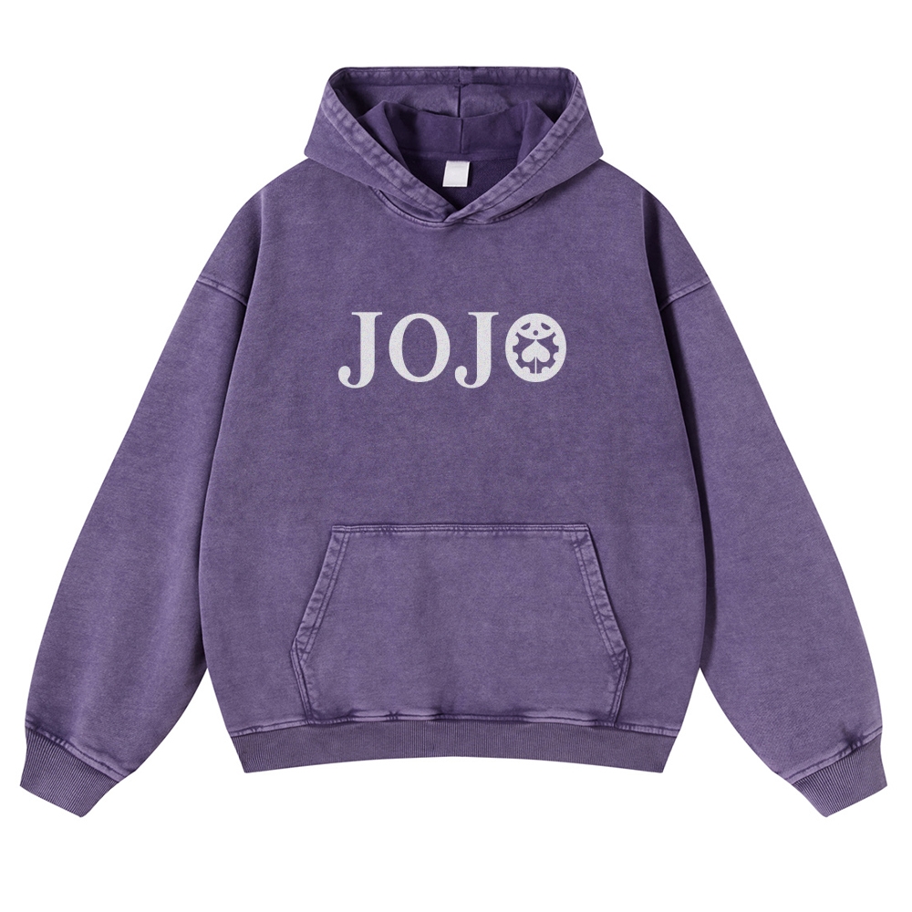 Yoshikage Kira Casual Washed Hoodies 2506023838