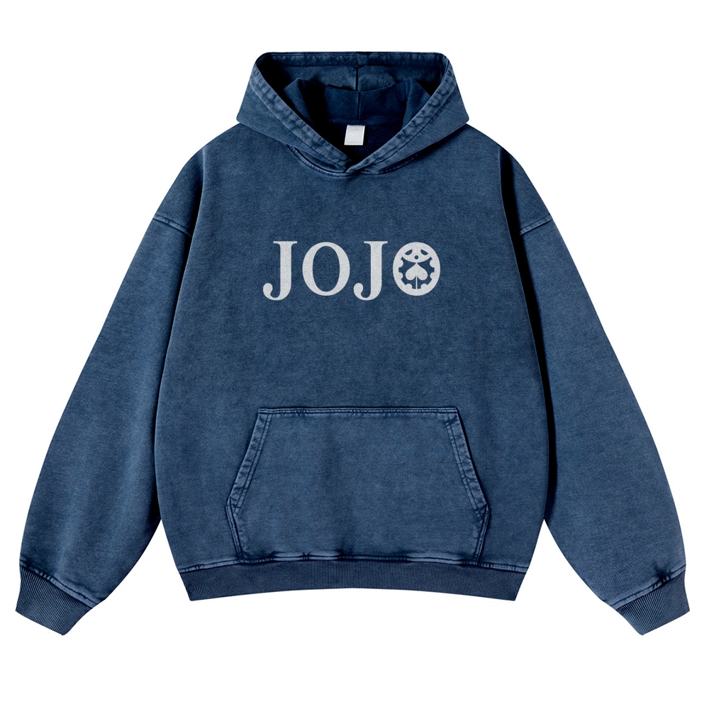 Yoshikage Kira Casual Washed Hoodies 2506023838
