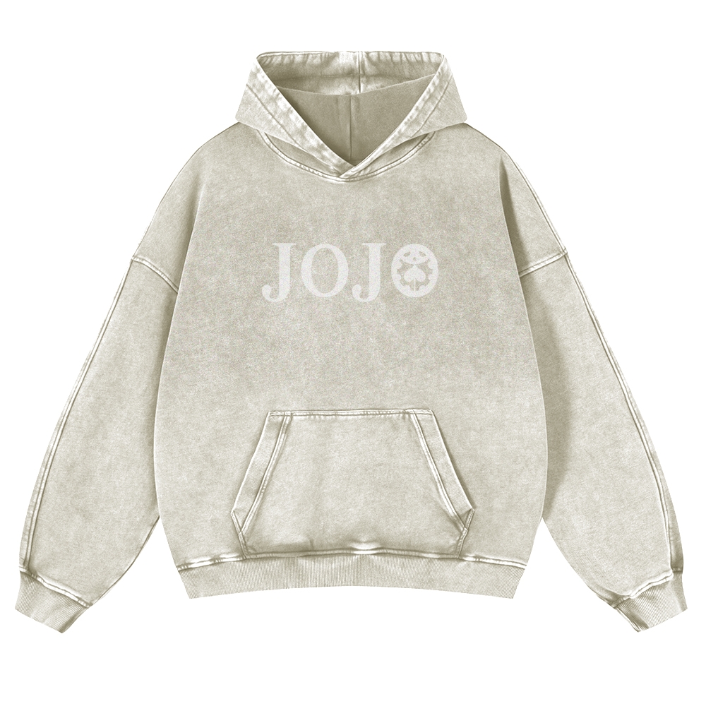 Yoshikage Kira Casual Washed Hoodies 2506023838