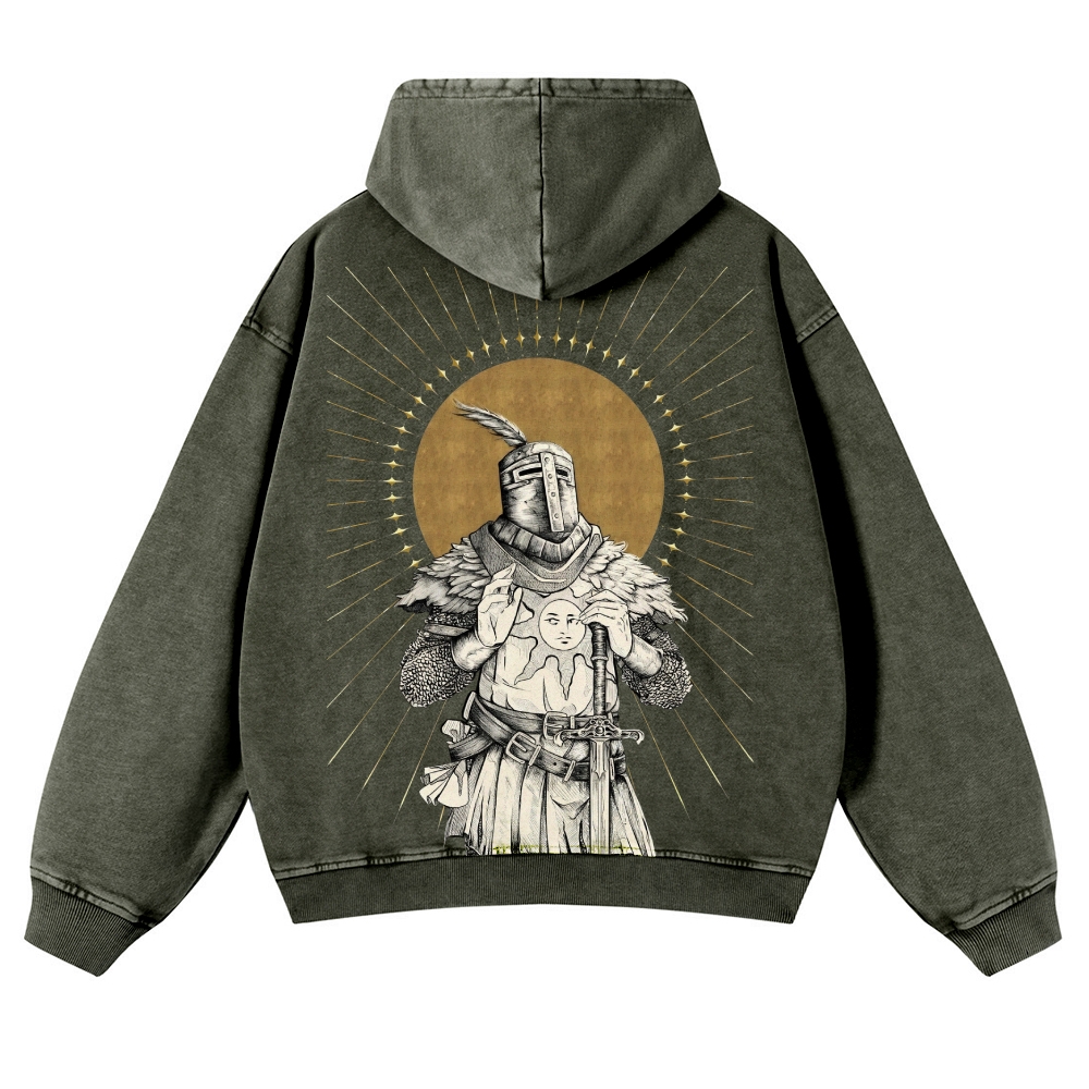 Dark Souls Casual Washed Hoodie 2506023842