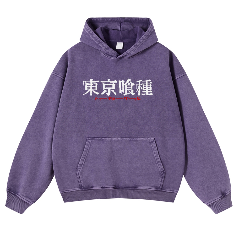 Tokyo Ghoul Casual Washed Hoodies 2506023847