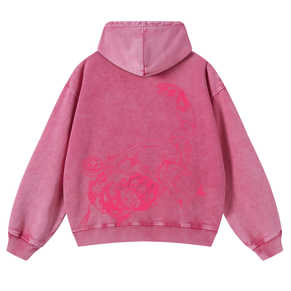 Jojo's Bizarre Adventure Killer Queen Casual Washed Hoodies 2506023871