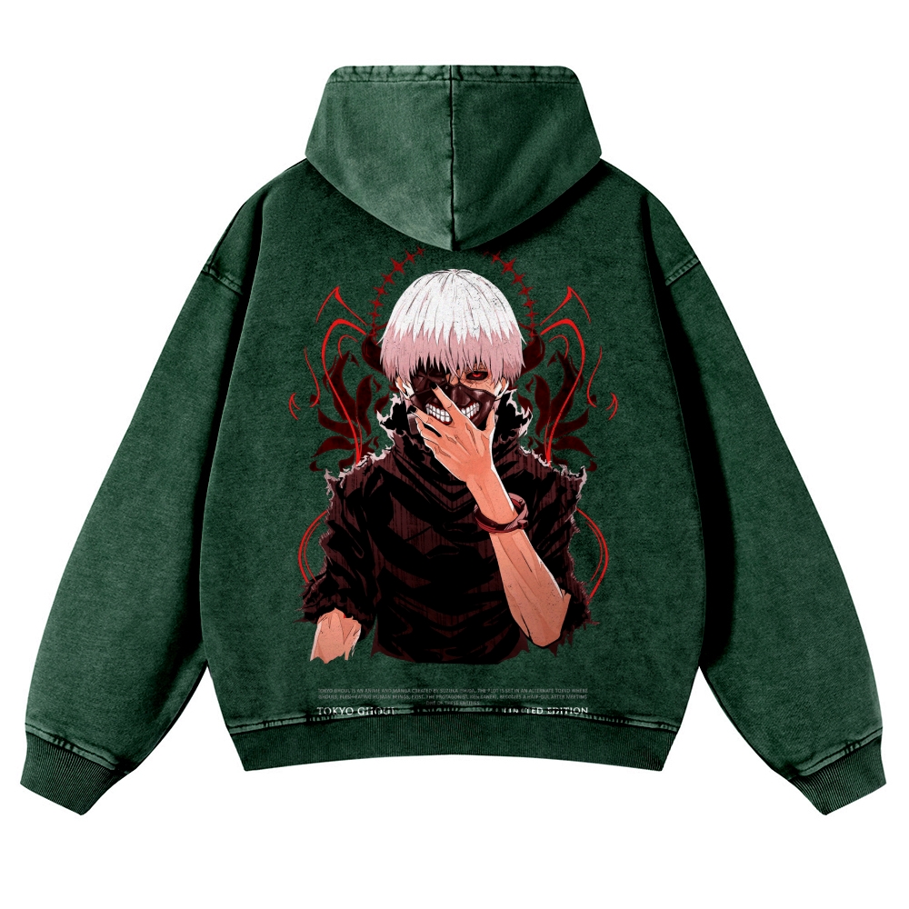 Tokyo Ghoul Casual Washed Hoodies 2506023904