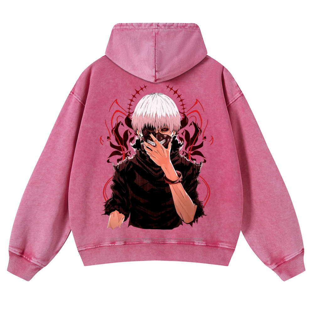 Tokyo Ghoul Casual Washed Hoodies 2506023904