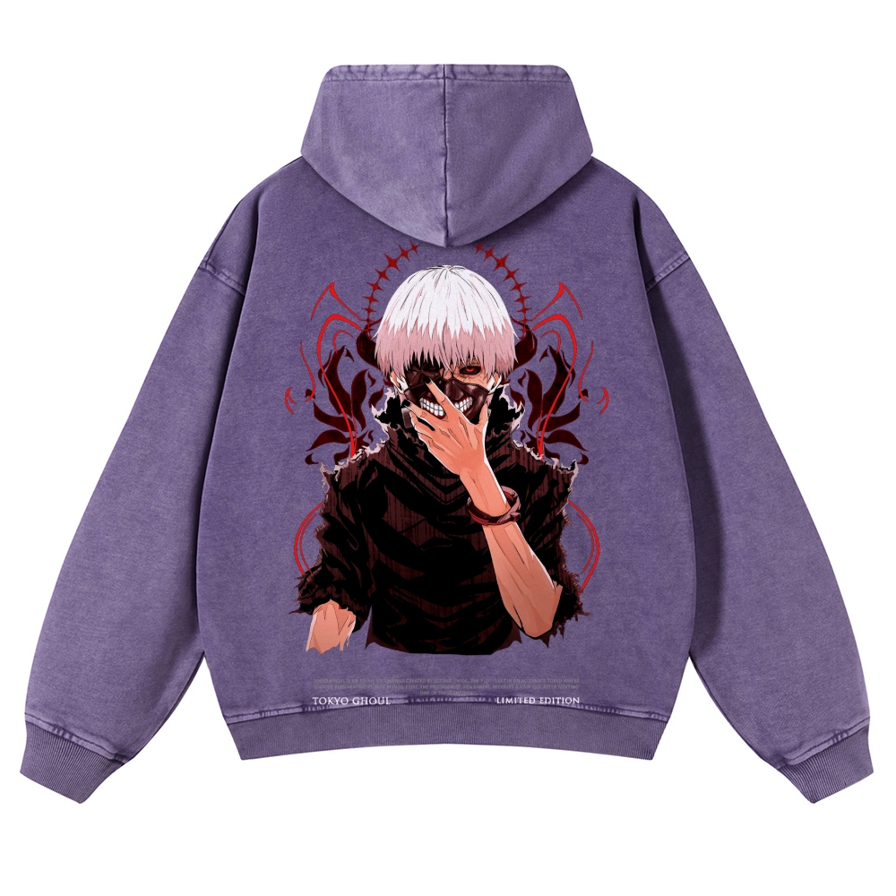 Tokyo Ghoul Casual Washed Hoodies 2506023904
