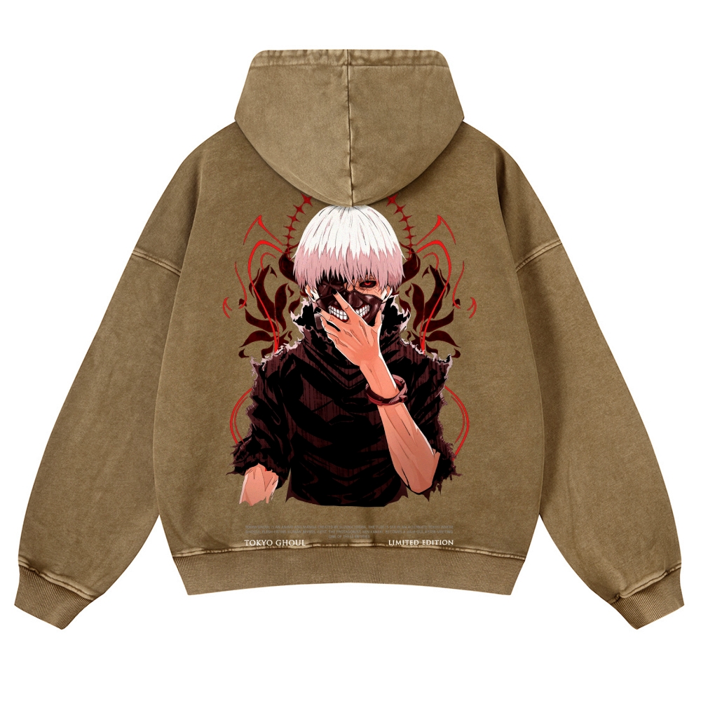 Tokyo Ghoul Casual Washed Hoodies 2506023904