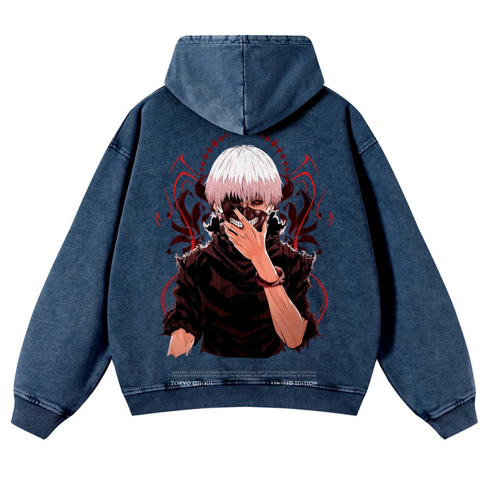 Tokyo Ghoul Casual Washed Hoodies 2506023904