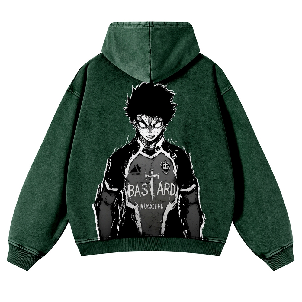 Blue Lock Blue Lock Isagi  Casual Washed Hoodies 2506023910