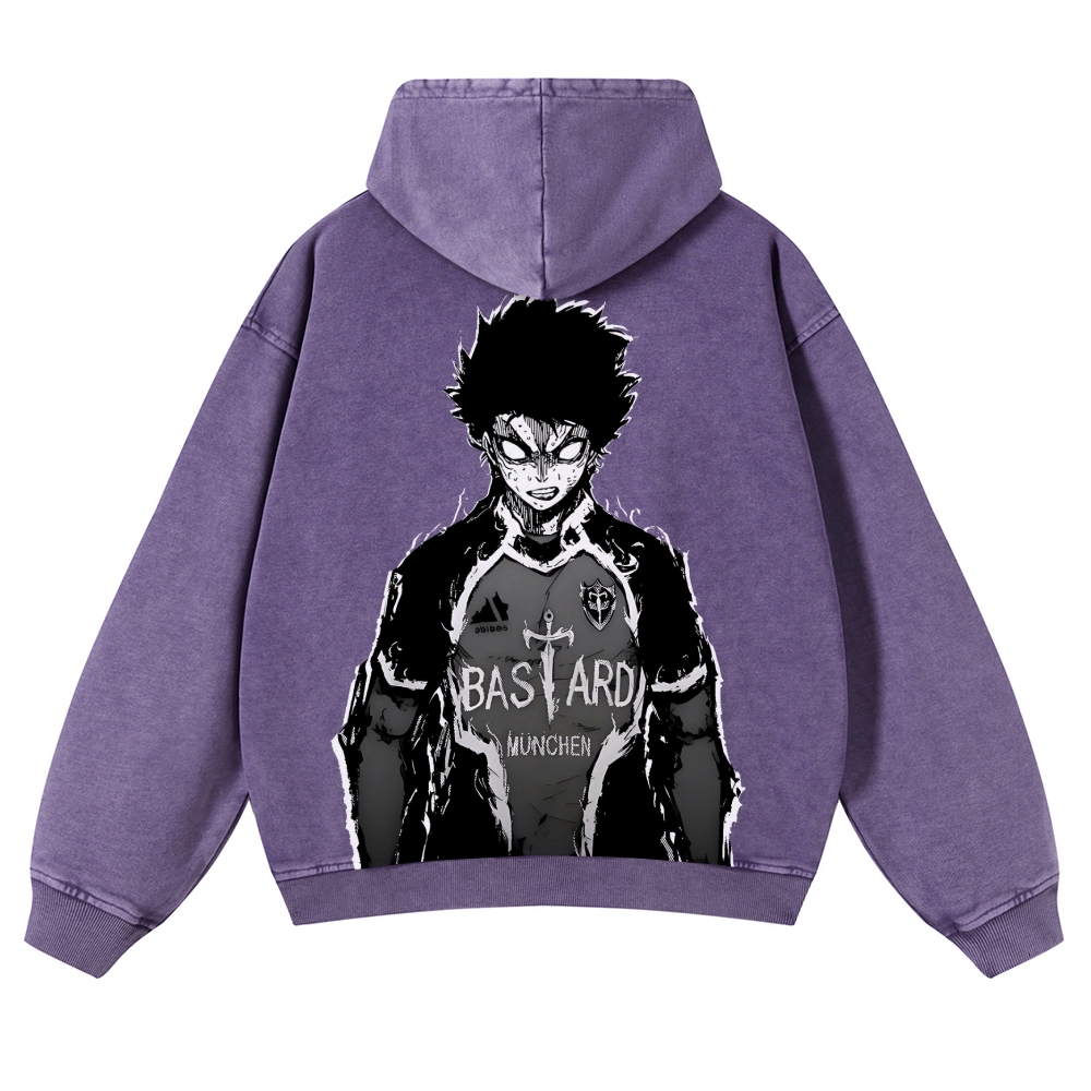 Blue Lock Blue Lock Isagi  Casual Washed Hoodies 2506023910