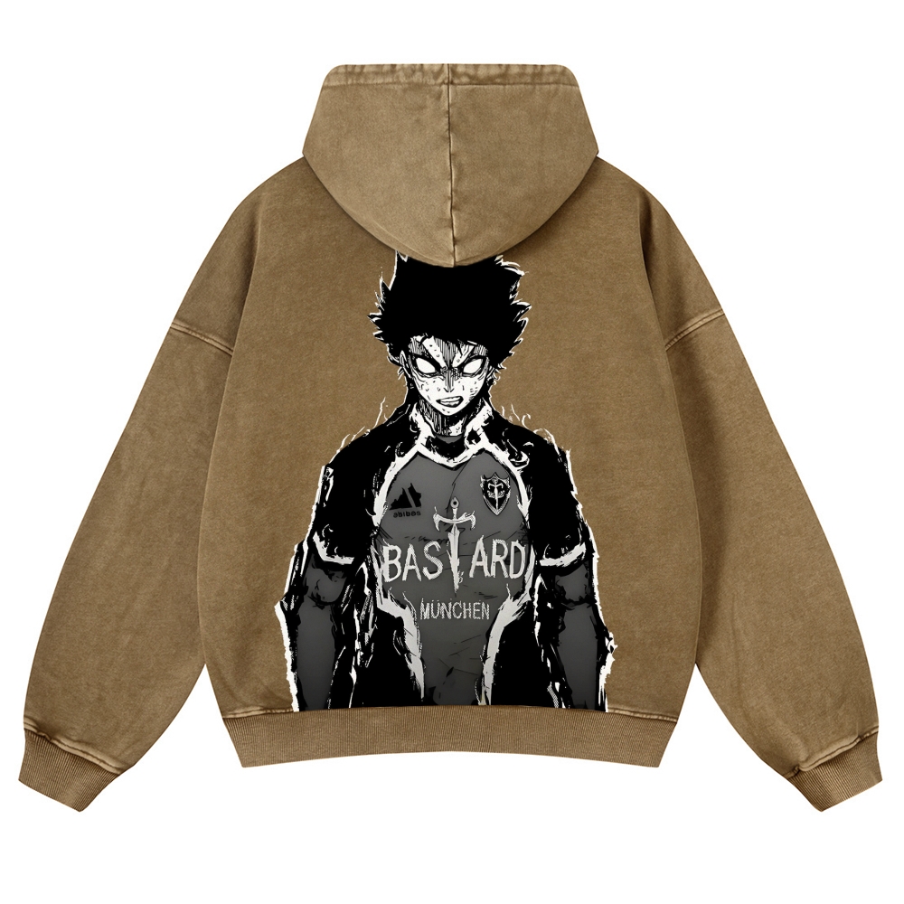 Blue Lock Blue Lock Isagi  Casual Washed Hoodies 2506023910