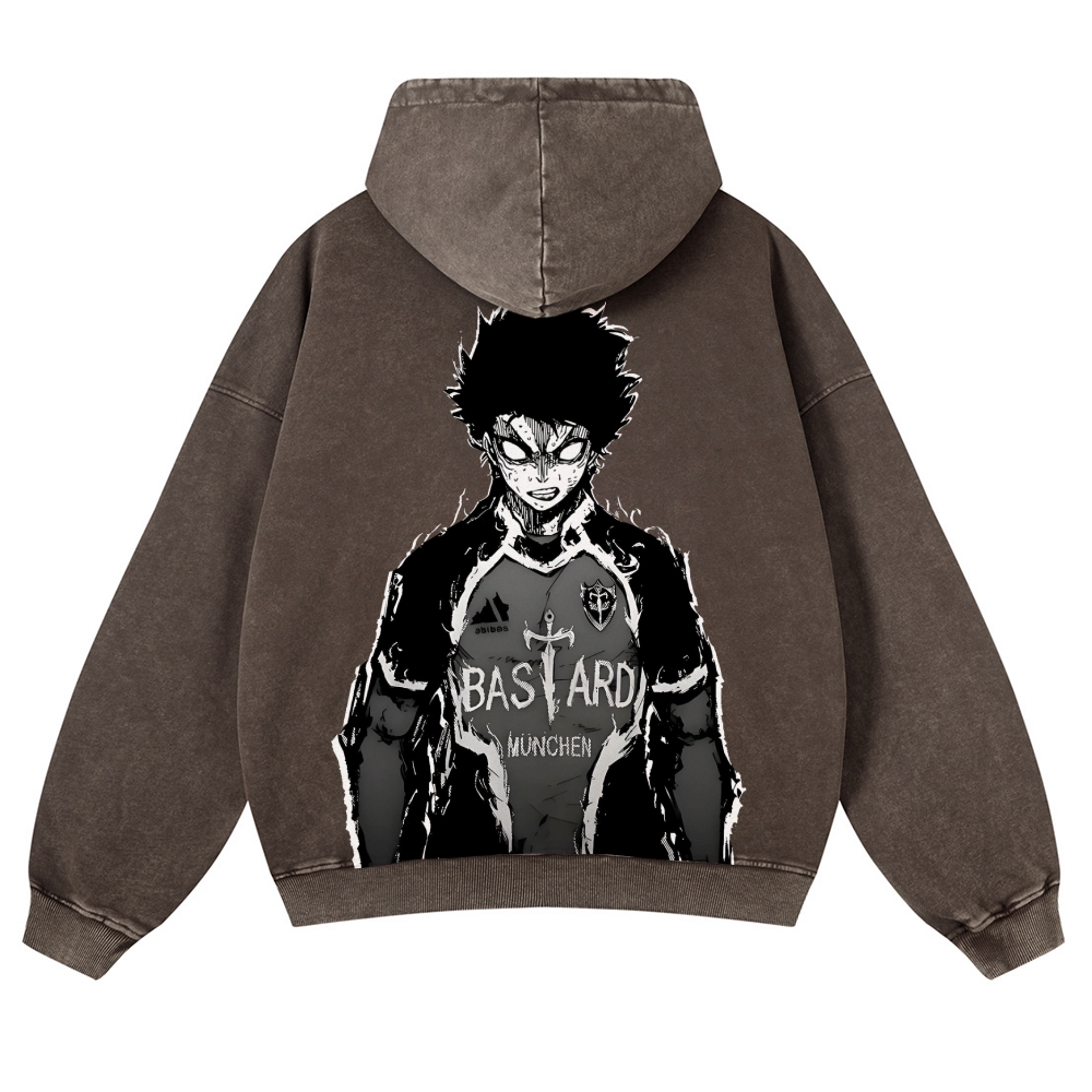 Blue Lock Blue Lock Isagi  Casual Washed Hoodies 2506023910