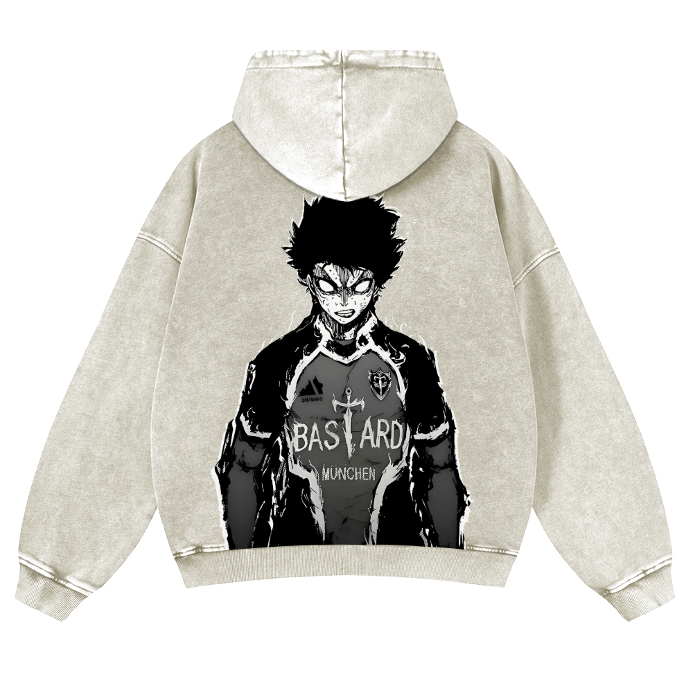 Blue Lock Blue Lock Isagi  Casual Washed Hoodies 2506023910