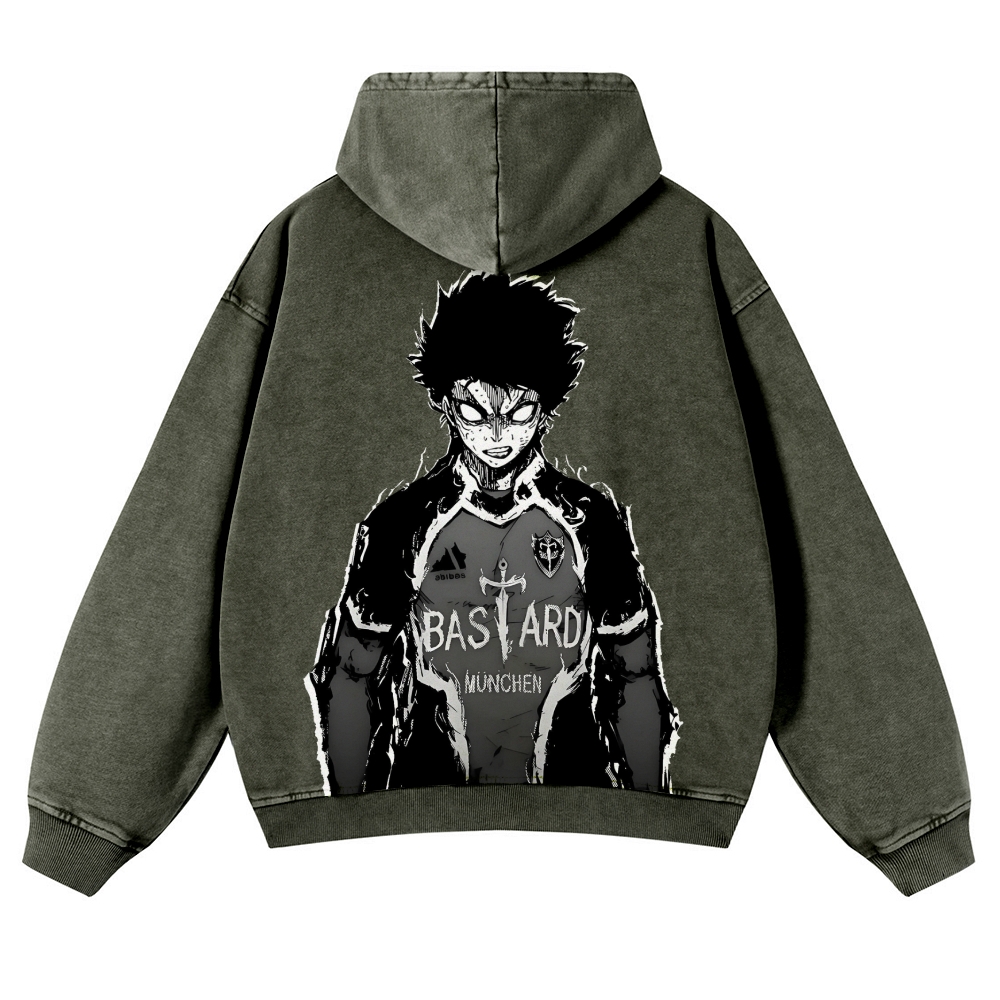 Blue Lock Blue Lock Isagi  Casual Washed Hoodies 2506023910