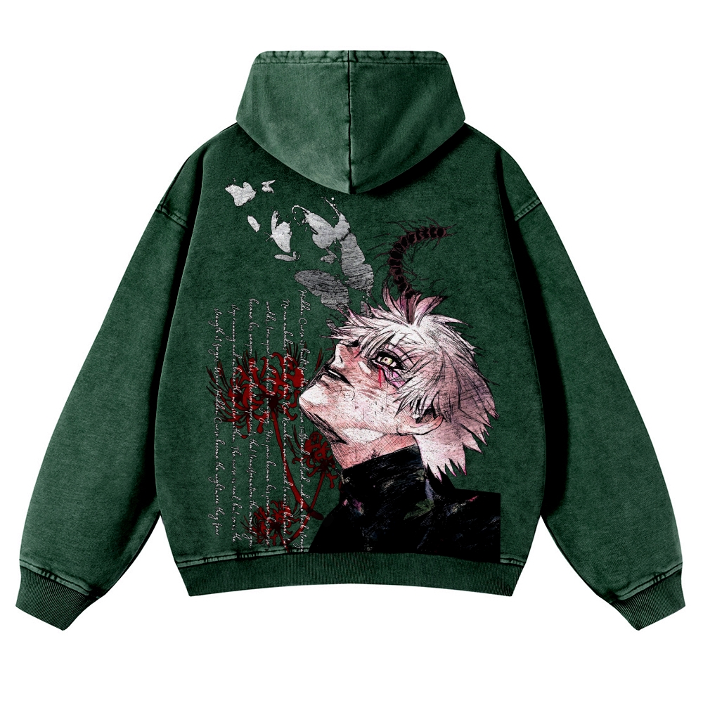 Tokyo Ghoul Casual Washed Hoodies 2506023997