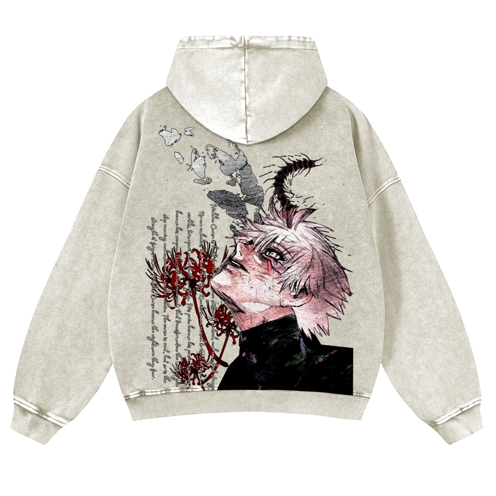 Tokyo Ghoul Casual Washed Hoodies 2506023997