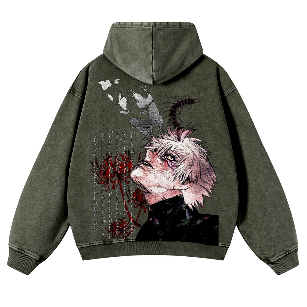 Tokyo Ghoul Casual Washed Hoodies 2506023997