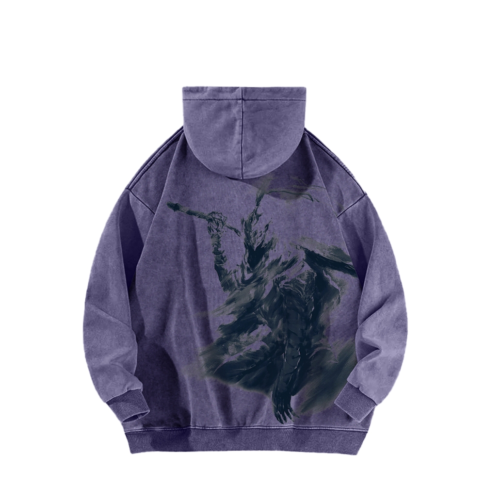 DARK SOULS Casual Washed Hoodies 2506024001